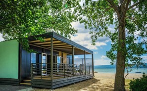 Mobile home Adria Superior 4+1 (L) + Whirlpool | Terrace/patio - Camping Almissa (Omis)