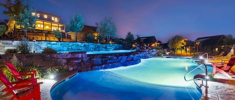 Una piscina riscaldata