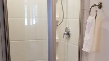 Shower, hair dryer