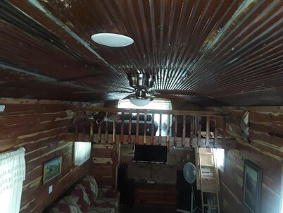 Amish built, lofted cabin located on a working Buffalo Farm near  Buffalo River
