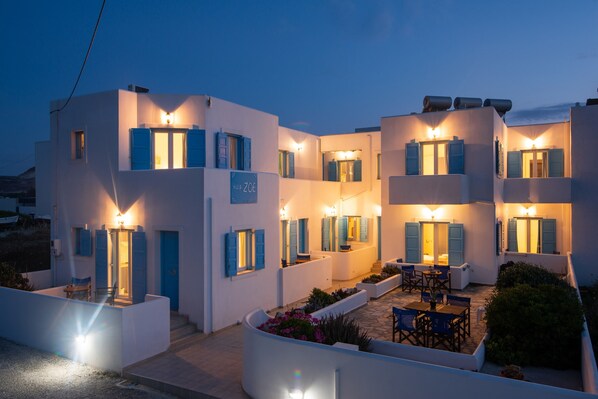 Front of property – evening/night