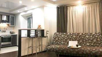 Apartment | 1 Schlafzimmer, Verdunkelungsvorhänge, Bügeleisen/Bügelbrett