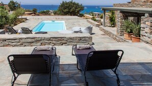 House, 3 Bedrooms, Private Pool | Terrace/patio - Mare Blu Koundouros (Kea)