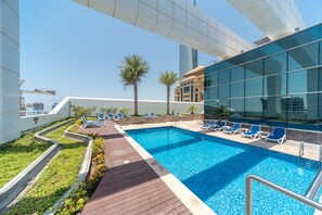 Outdoor pool - bnbme | Gold Crest Views | 2 BDR (Dubai)
