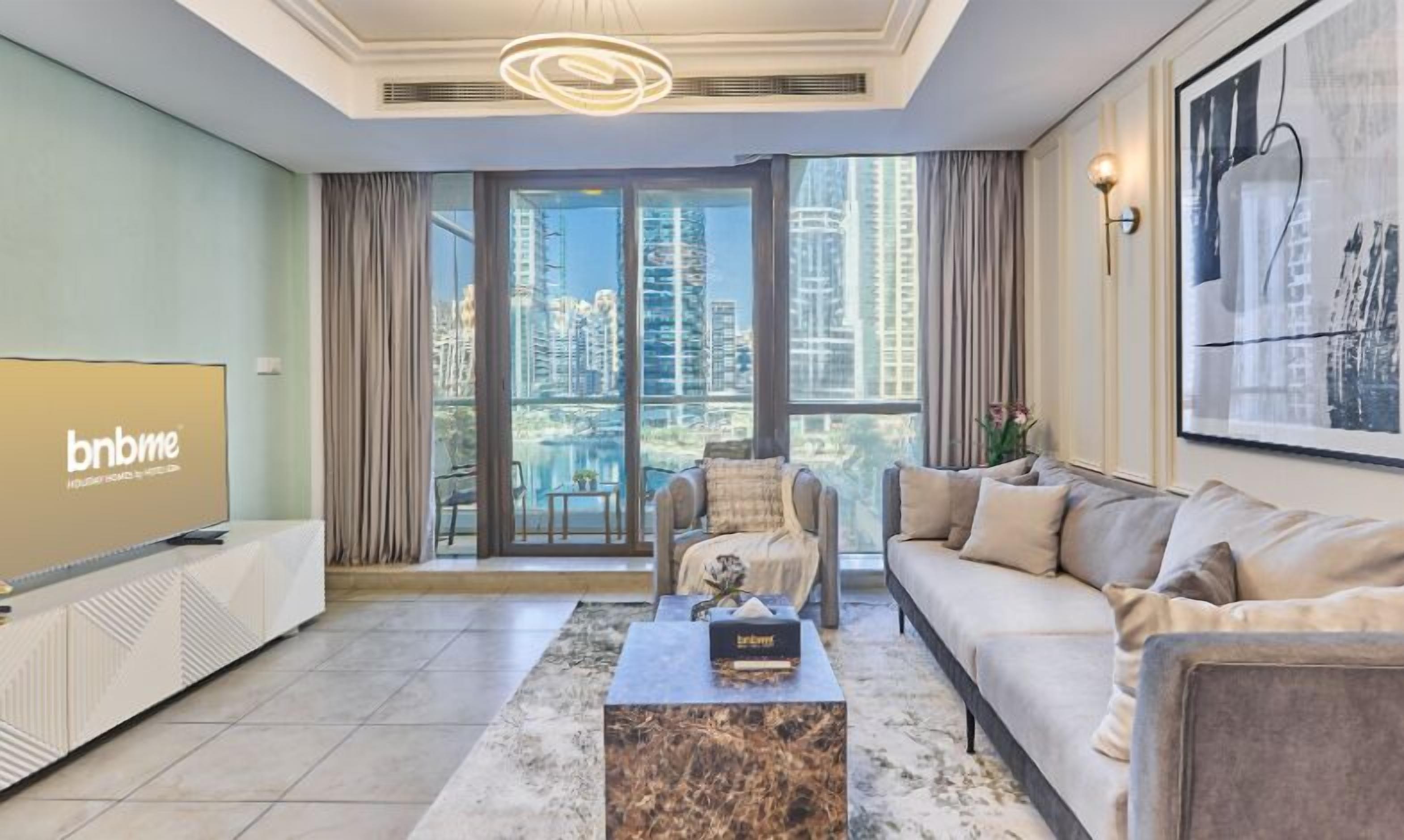 Elite Apartment | Living room | 42-inch TV with satellite channels, Netflix, streaming services