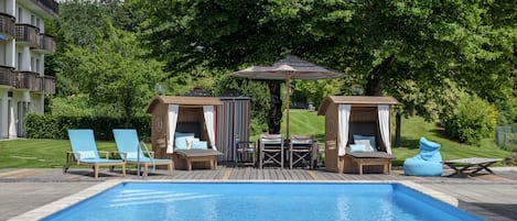 Indoor pool, seasonal outdoor pool