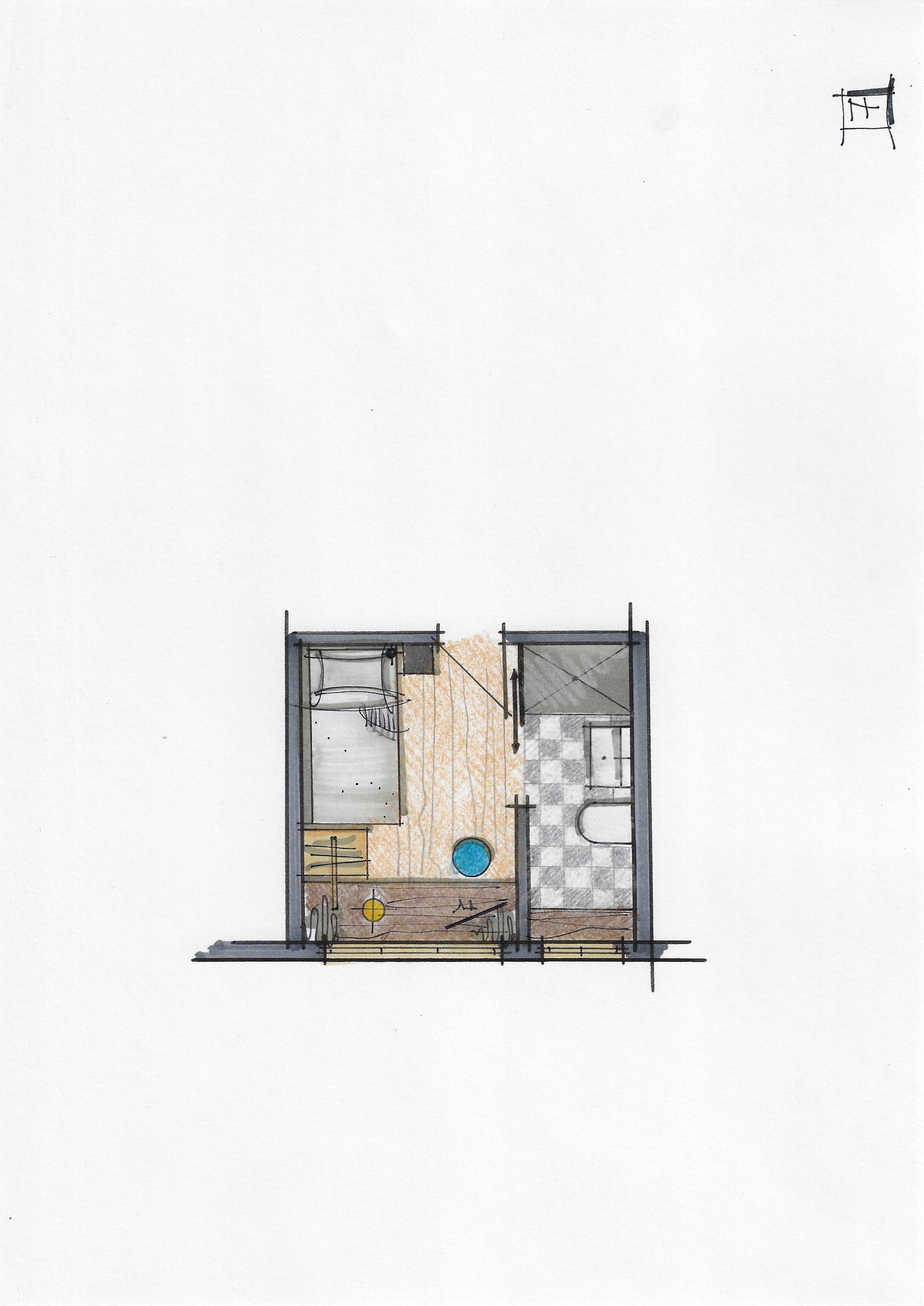 single room | living area | 120-cm led tv with cable channels, tv