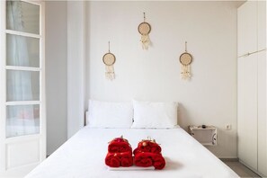 Appartement, 1 slaapkamer | 1 slaapkamer, een strijkplank/strijkijzer, reisbedje, gratis wifi