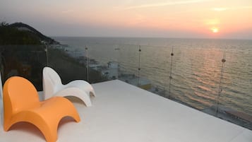 Vista a la playa o el mar