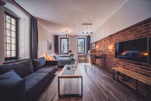 開放式套房 (Niebieski Rowerek) | 客廳 | 智能電視