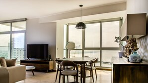 Deluxe Apartment, 2 Bedrooms | Living area - Best Accommodation Ocean View (Panama City)
