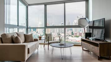 Departamento Deluxe, 2 habitaciones | Vista a la ciudad
