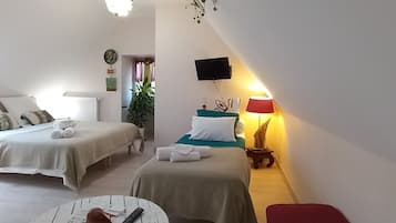 Iron/ironing board, bed sheets