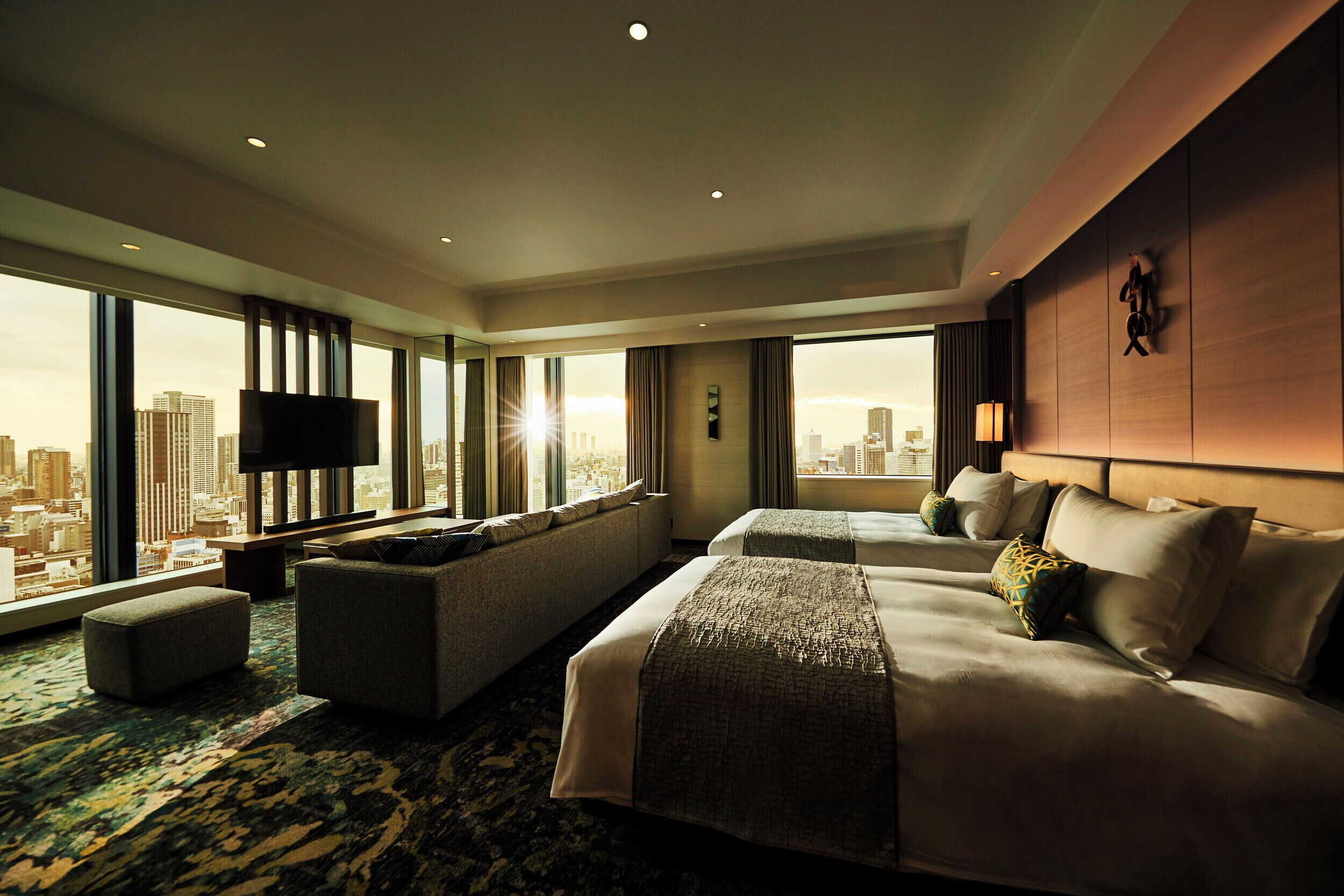 Tomannsrom – executive, ikke-røyk, hjørnerom (Deluxe, with Lounge Access) | Dundyner, safe på rommet, blendingsgardiner og lydisolert