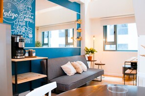 City Loft Apartment | Living area | Smart TV, Netflix, streaming services