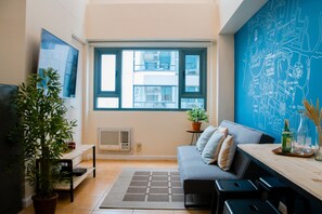 Presidential Loft Apartment | Opholdsområde | Smart-tv, Netflix, streamingtjenester