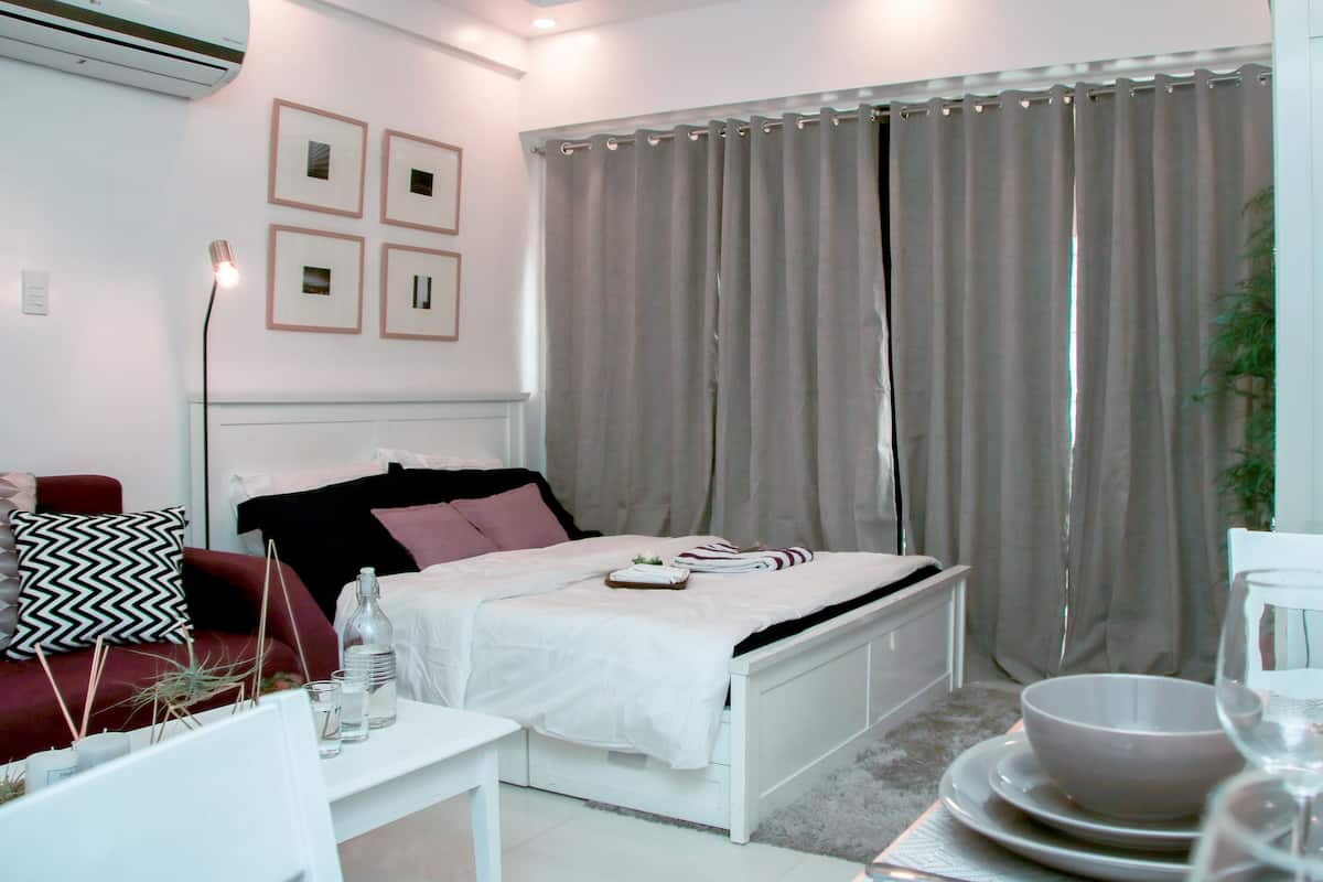 Departamento exclusivo (24J) | 1 habitación, cortinas blackout y tabla de planchar con plancha