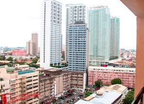 Vue sur la ville depuis l’hébergement