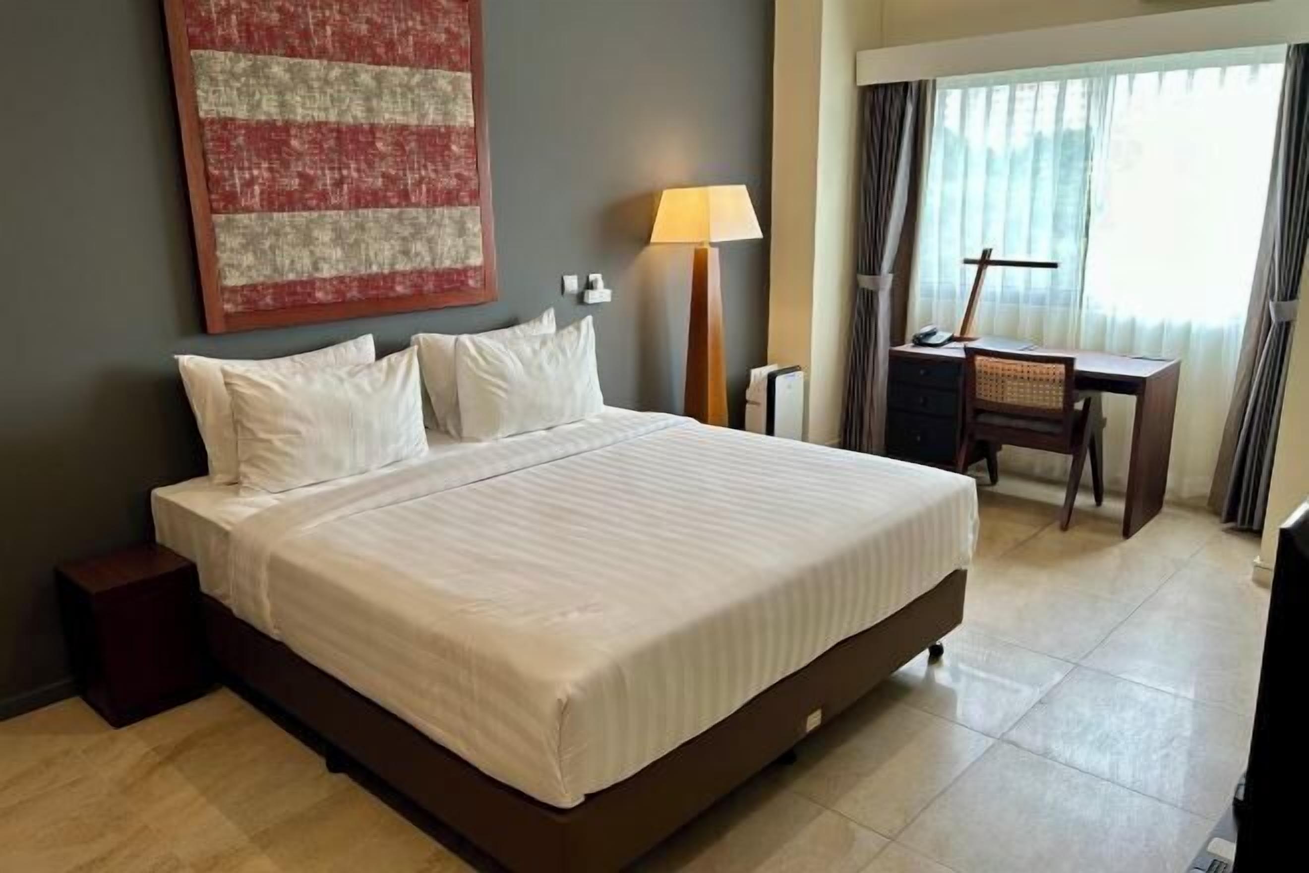 In-room safe, desk, laptop workspace, iron/ironing board