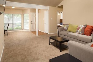 TV, fireplace, offices, printers