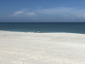 Sun-loungers, beach towels