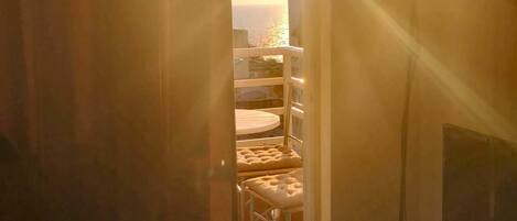 Comfort Apartment, Multiple Beds, Balcony, Sea View | Living area