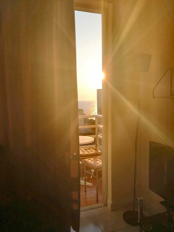 Comfort Apartment, Multiple Beds, Balcony, Sea View | Living area | 32-inch LCD TV with digital channels, TV