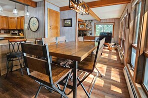 Dining - Waterfront home between 2 lakes w/ heated porch, dock & kayaks (Manitowish Waters)