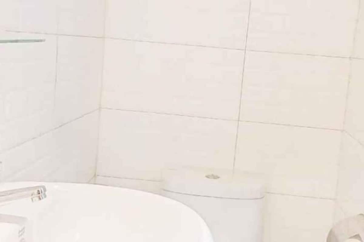 Bathroom | Shower, slippers, towels, soap