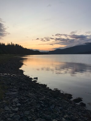 Beach nearby, sun-loungers