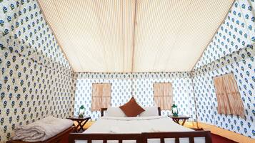 Luxury Tent, 1 King Bed | Premium bedding, desk, laptop workspace, bed sheets