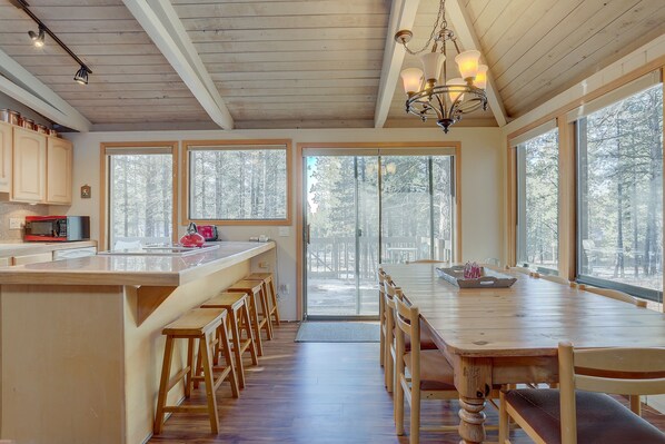 House, 4 Bedrooms | Dining - 11 Pine Mt Family Home with Game Room, Hot Tub, and BBQ on the Deck by RedAwning (Bend)