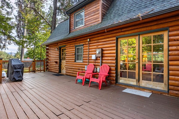 Ferienhütte, 3 Schlafzimmer | Terrasse/Patio