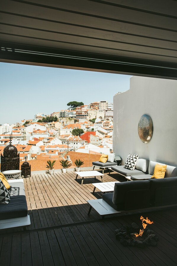 Vue depuis l’hébergement