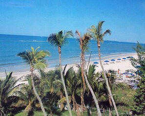 On the beach, sun-loungers, beach towels - Beachfront LUXURY HOME- Watch the waves from your pool & 15 steps to the beach (Ft. Myers Beach)