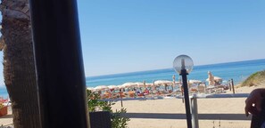 Sun-loungers, beach towels