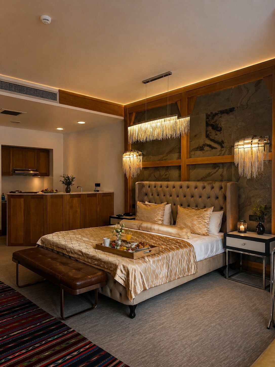 ห้องจูเนียร์สวีท, เตียงคิงไซส์ 1 เตียง | เครื่องนอนระดับพรีเมียม, มินิบาร์, โต๊ะทำงาน, ห้องเก็บเสียง