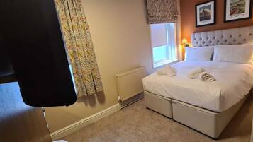 Individually decorated, individually furnished, desk, iron/ironing board