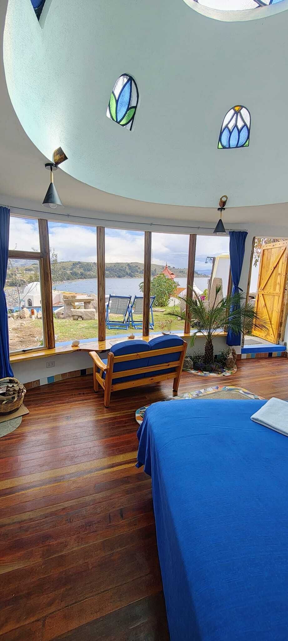 Chalet rustique Deluxe, 1 grand lit | Décor unique, ameublement unique, système d’insonorisation