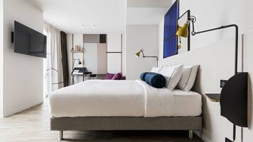 Basic-Doppelzimmer (Chambre Fancy King size) | 1 Schlafzimmer, hochwertige Bettwaren, Select-Comfort-Betten, Zimmersafe