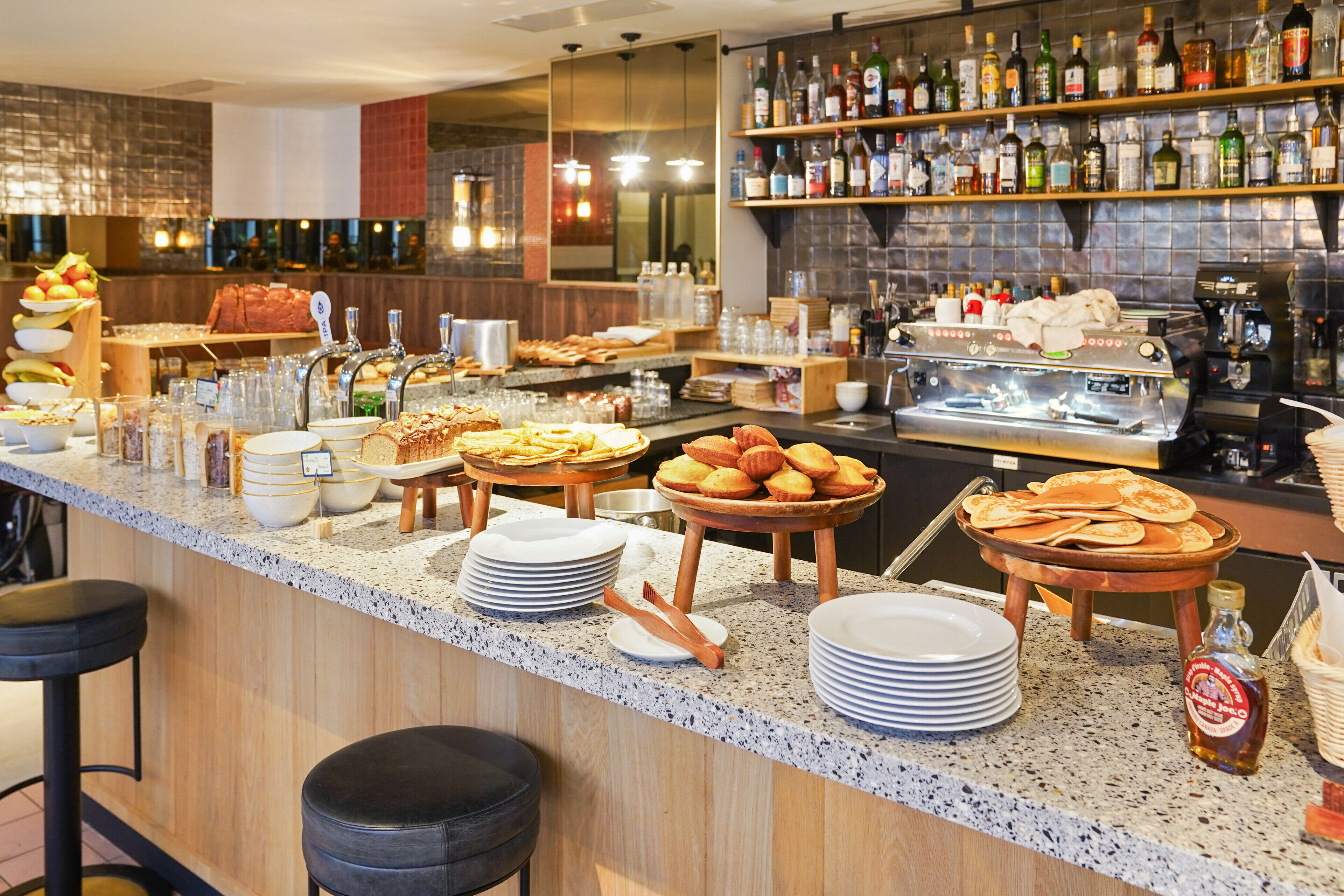 daily buffet breakfast (eur 19 per person)