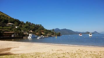 Private beach, white sand