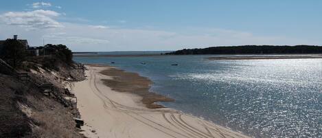 Plage, chaises longues, serviettes de plage