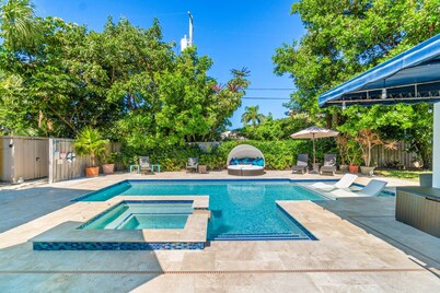 Gema 4B / 3B con piscina climatizada / jacuzzi - Pasos a la playa