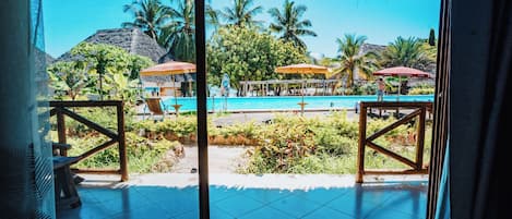 Deluxe Double Room, 1 Double Bed, Pool View | View from room
