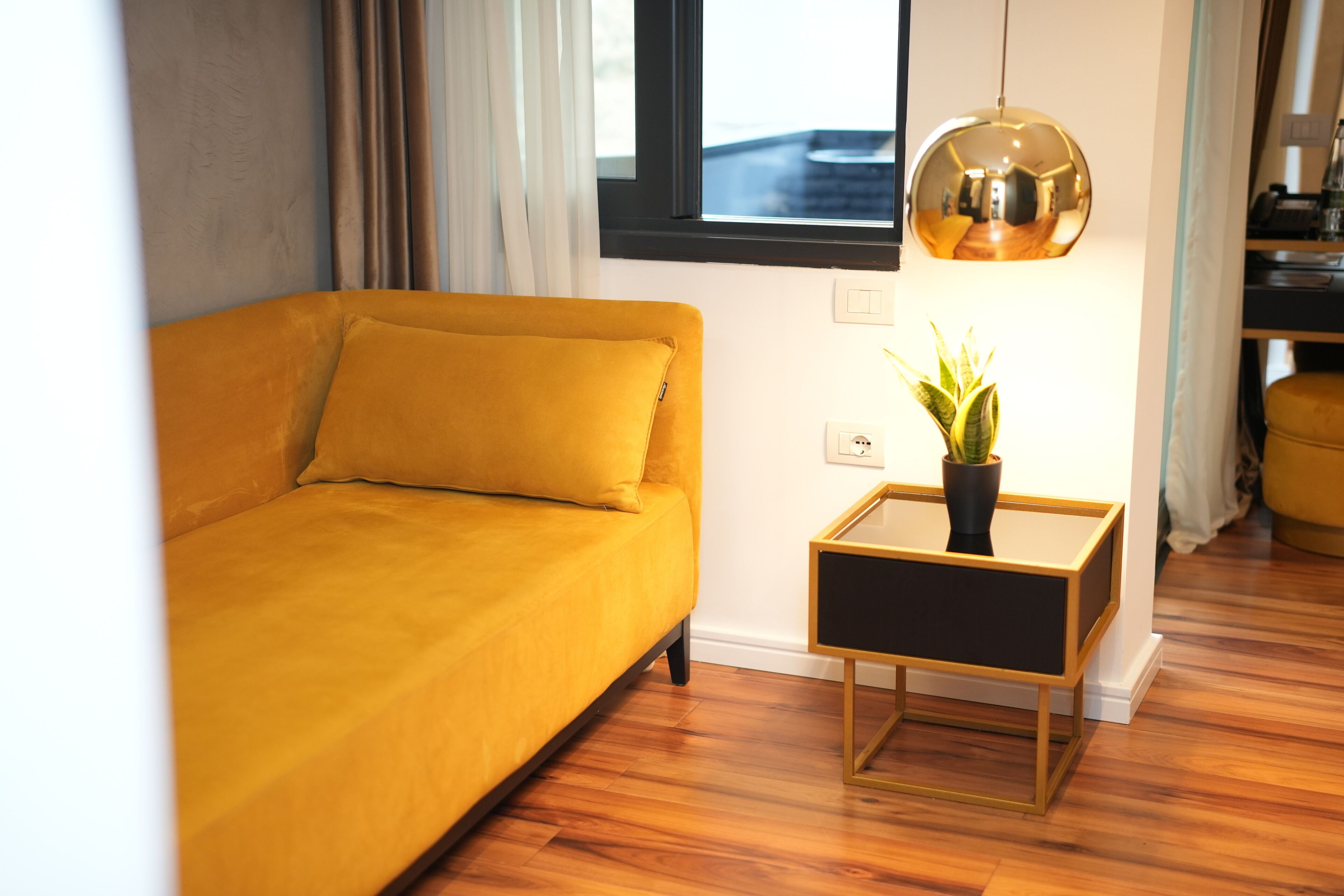 Deluxe Room (Iconic 201) | Minibar, in-room safe, desk, laptop workspace