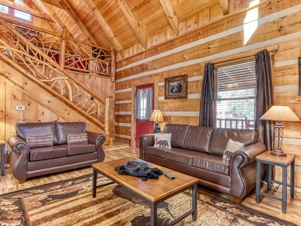 TV, fireplace, video games, DVD player - Creekview Getaway | Pet-Friendly, Hot Tub, Arcade (Sevierville)