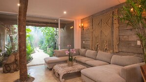Standard Villa, 3 Bedrooms, Non Smoking | Living room - Jungle Villa With Private Pool (Tulum)