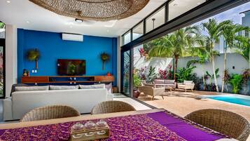 Standard Villa, 4 Bedrooms, Non Smoking | Living area | Flat-screen TV