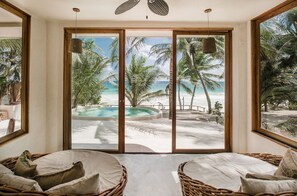 Vue sur la plage/l’océan